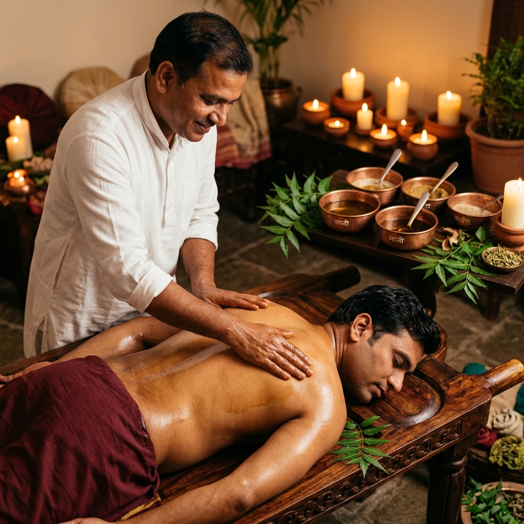Abhyanga + Steam Package